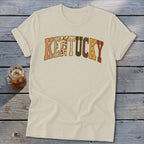 Kentucky Faux Embroidery Letters Softstyle Tee