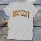 Kentucky Faux Embroidery Letters Softstyle Tee