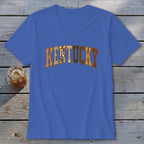 Kentucky Faux Embroidery Letters V-neck