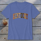 Kentucky Faux Embroidery Letters V-neck