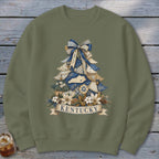 Kentucky Faux Patchwork Christmas Tree Sweatshirt