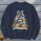 Kentucky Faux Patchwork Christmas Tree Sweatshirt