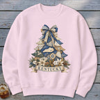 Kentucky Faux Patchwork Christmas Tree Sweatshirt