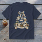 Kentucky Faux Patchwork Christmas Tree Youth Tee