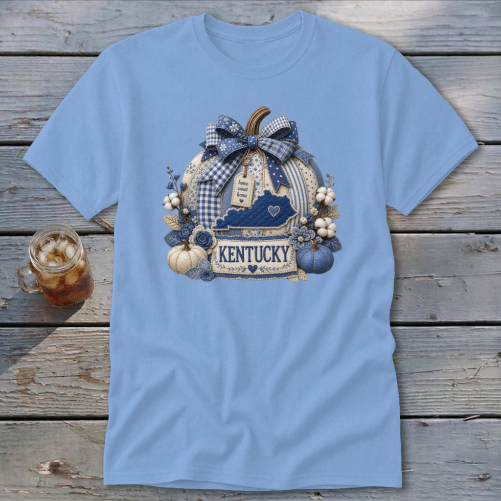 Kentucky Faux Patchwork Pumpkin Classic Tee
