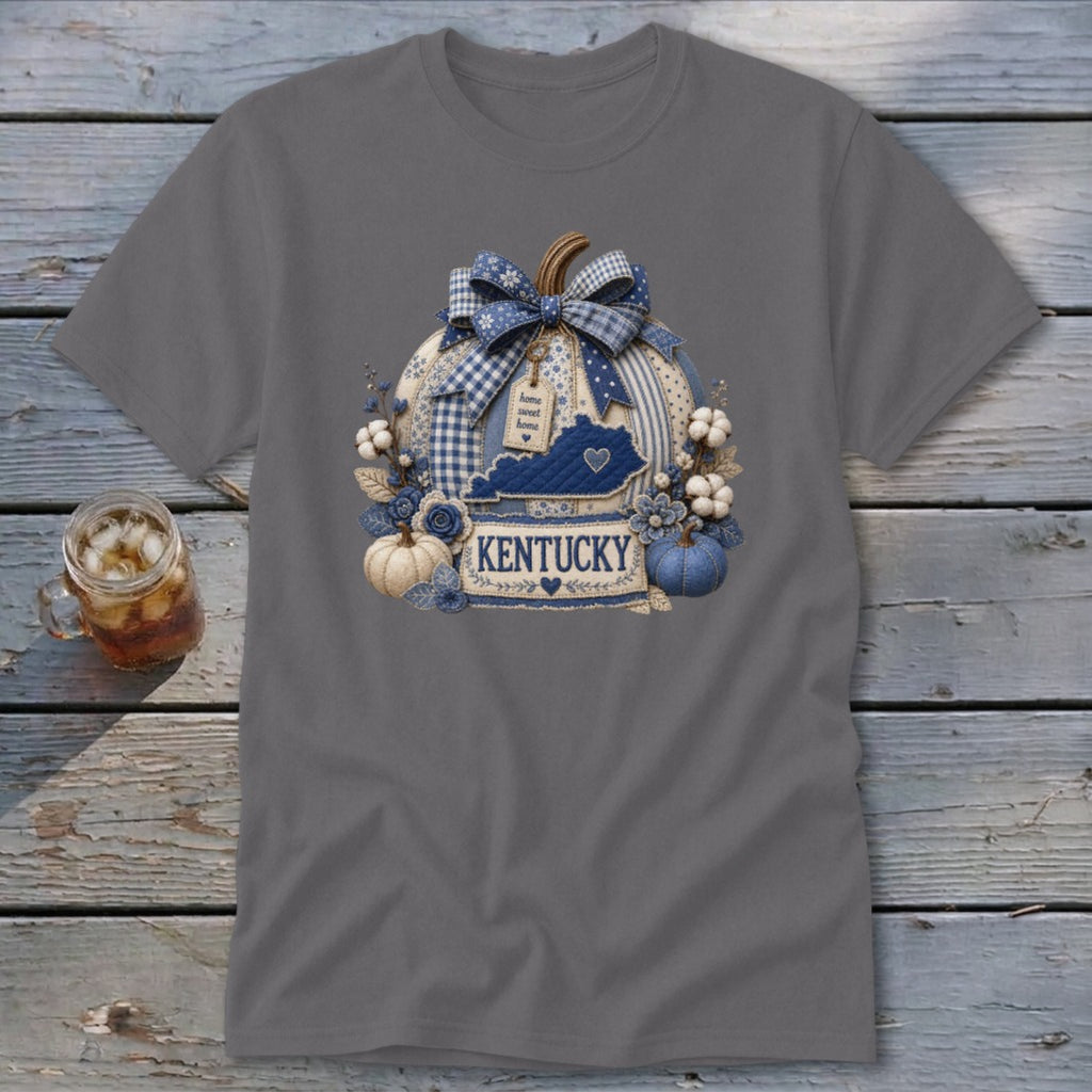 Kentucky Faux Patchwork Pumpkin Classic Tee