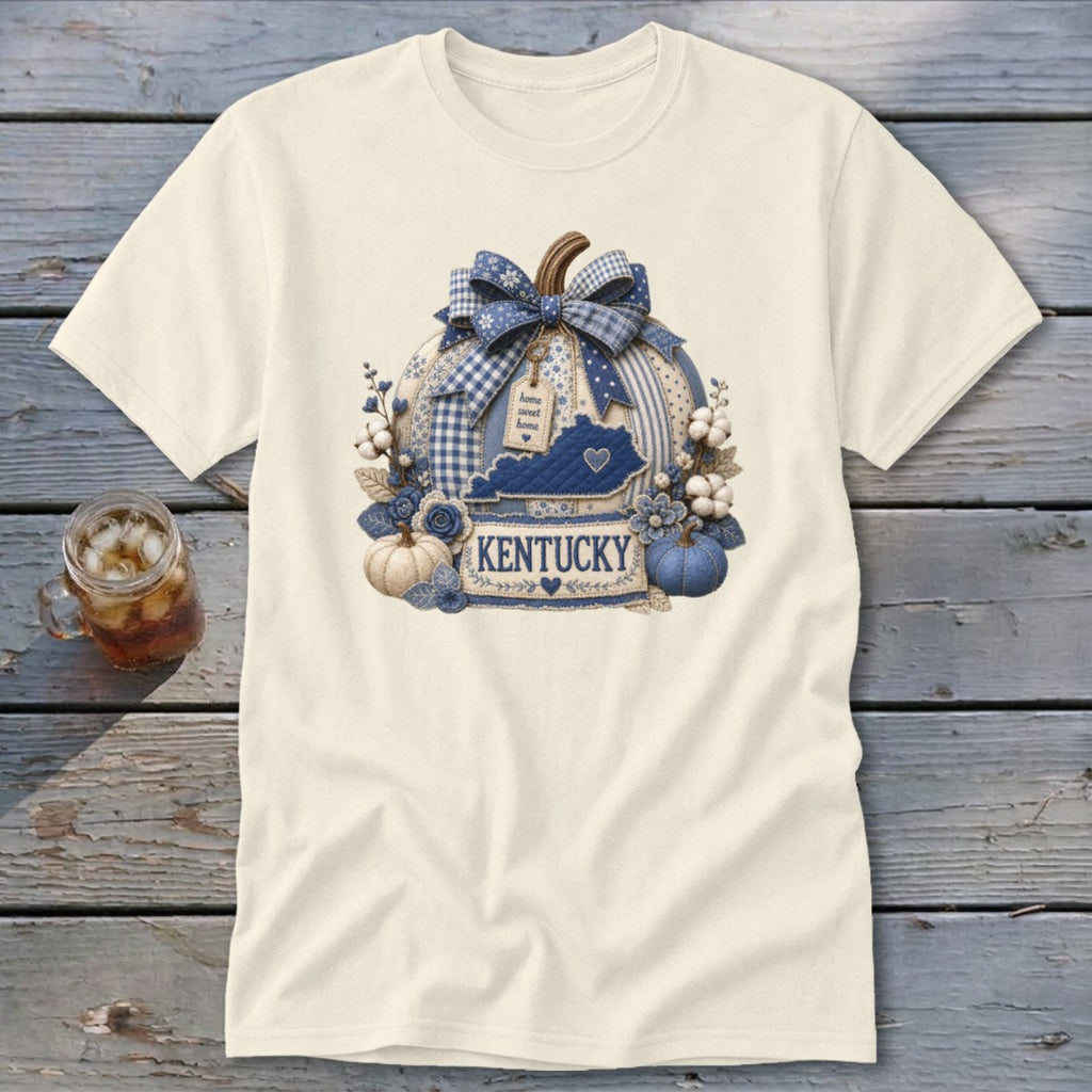 Kentucky Faux Patchwork Pumpkin Classic Tee