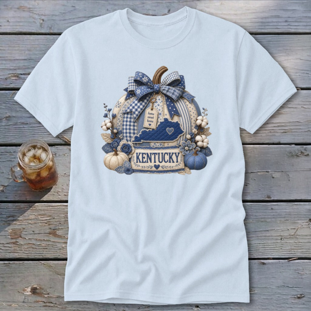 Kentucky Faux Patchwork Pumpkin Classic Tee