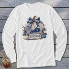 Kentucky Faux Patchwork Pumpkin Long Sleeve Tee