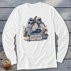 Kentucky Faux Patchwork Pumpkin Long Sleeve Tee