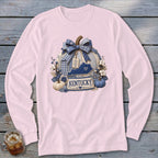 Kentucky Faux Patchwork Pumpkin Long Sleeve Tee