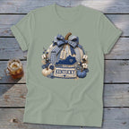 Kentucky Faux Patchwork Pumpkin Softstyle Tee