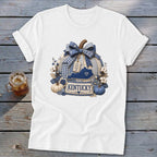Kentucky Faux Patchwork Pumpkin Softstyle Tee