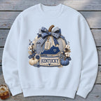 Kentucky Faux Patchwork Pumpkin Sweatshirt