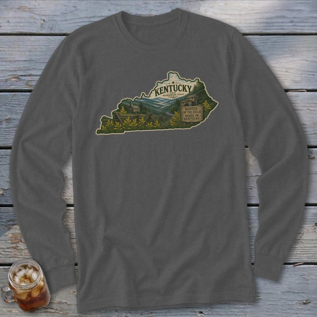 Kentucky Homeplace Scene Long Sleeve Tee