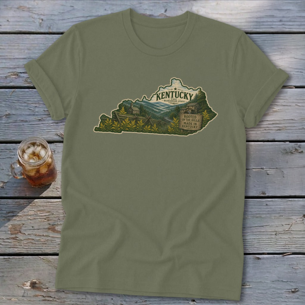 Kentucky Homeplace Scene Softstyle Tee