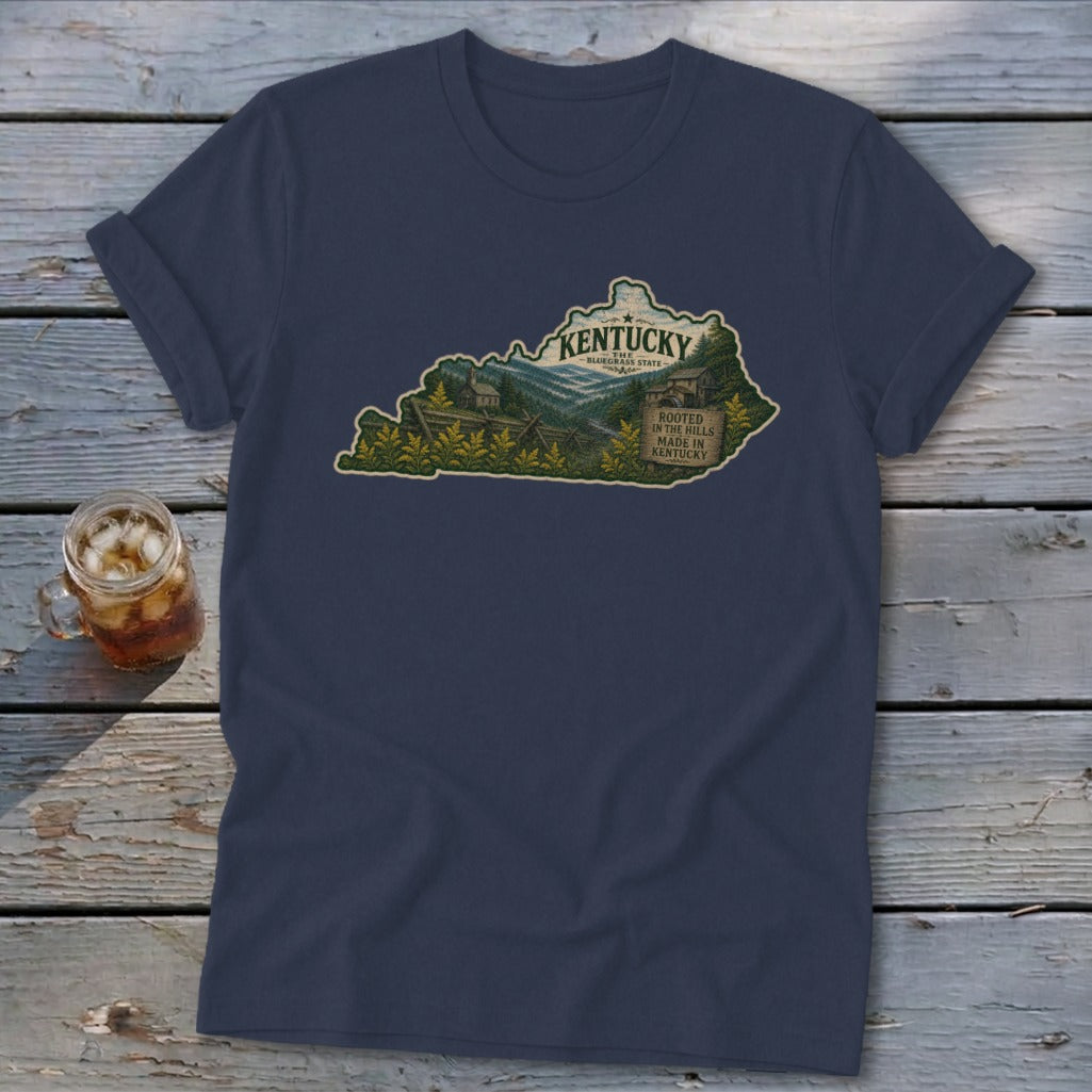 Kentucky Homeplace Scene Softstyle Tee