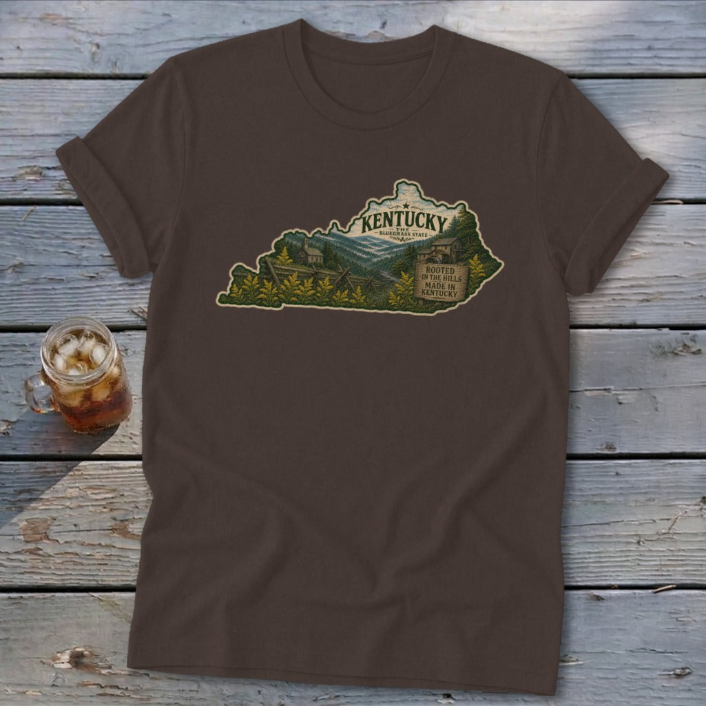 Kentucky Homeplace Scene Softstyle Tee