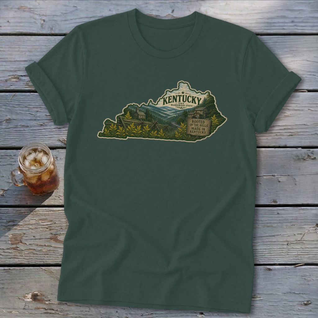 Kentucky Homeplace Scene Softstyle Tee