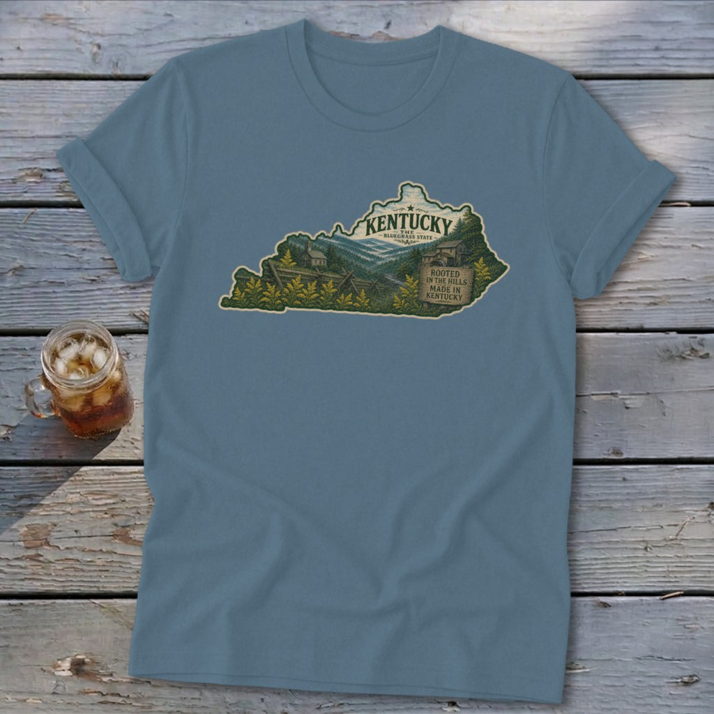 Kentucky Homeplace Scene Softstyle Tee