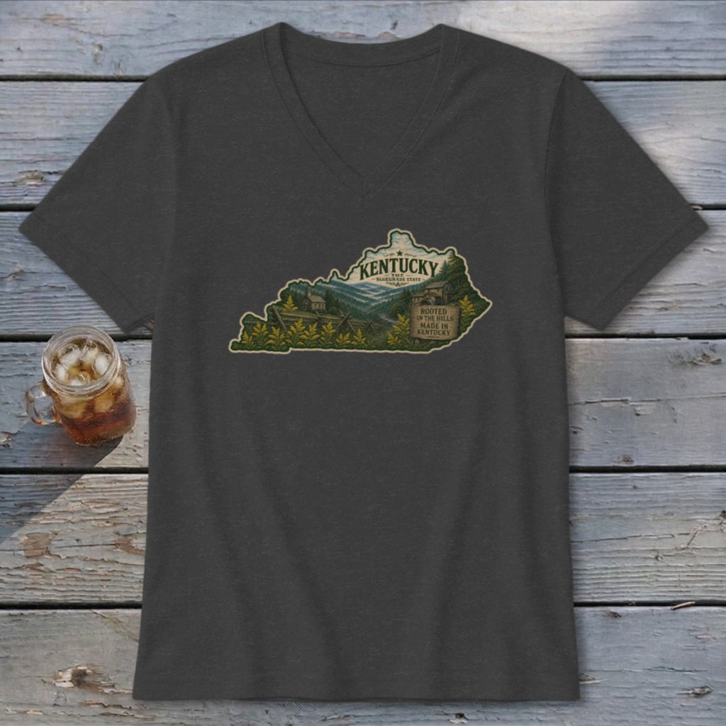 Kentucky Homeplace Scene V-neck