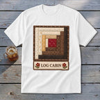 Log Cabin Faux Quilt Block Youth Tee