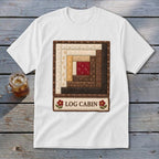 Log Cabin Faux Quilt Block Youth Tee