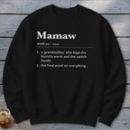 Mamaw Definition Sweatshirt