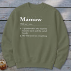 Mamaw Definition Sweatshirt