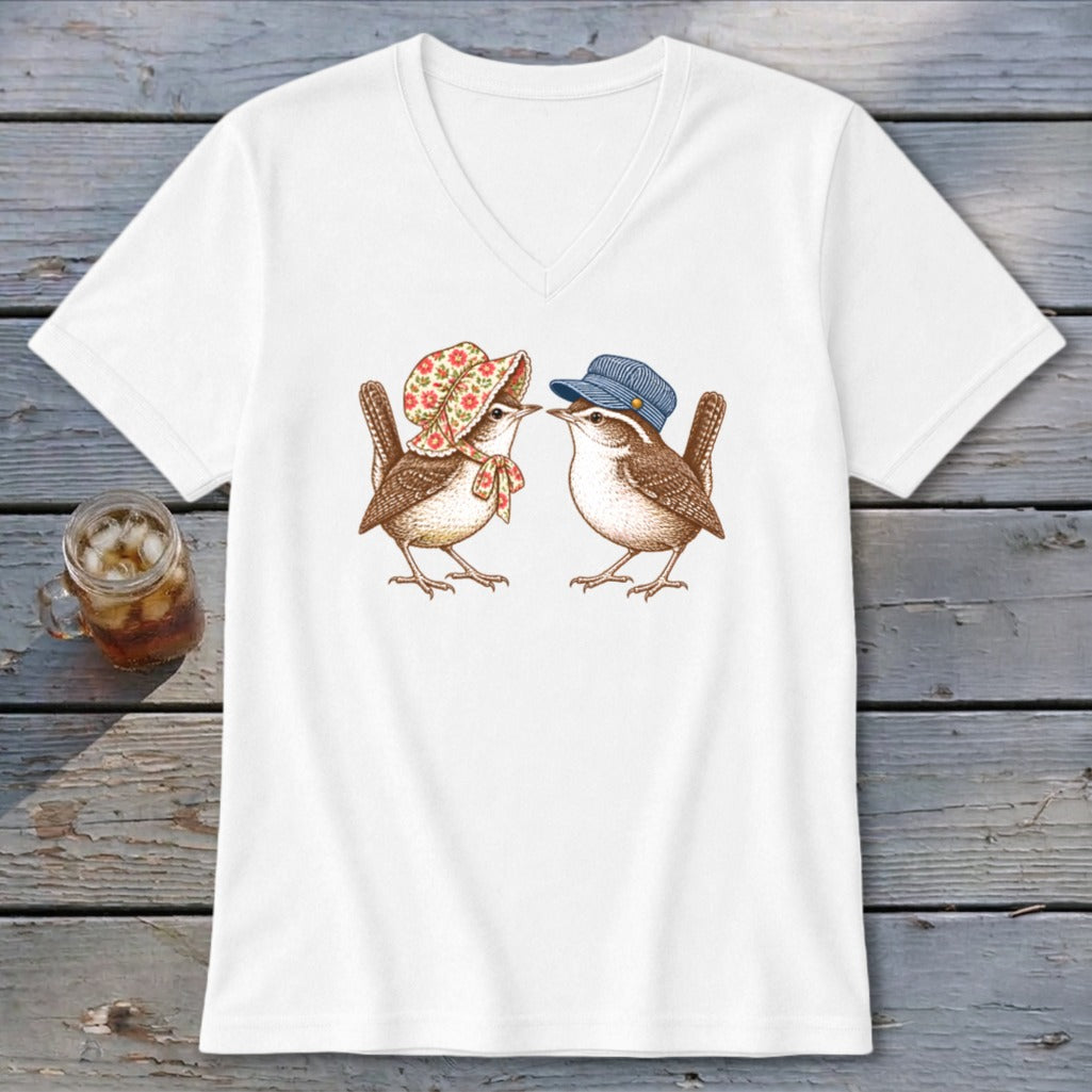 Mamaw and Papaw Wrens V-neck