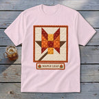 Maple Leaf Faux Quilt Block Youth Tee