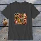 Maryland Faux Chenille Fall Patch V-neck