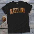 Maryland Faux Embroidery Letters Signature Tee