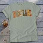 Maryland Faux Embroidery Letters Signature Tee