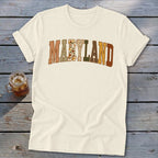 Maryland Faux Embroidery Letters Softstyle Tee