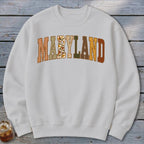 Maryland Faux Embroidery Letters Sweatshirt