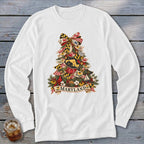Maryland Faux Patchwork Christmas Tree Long Sleeve Tee