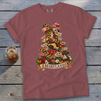 Maryland Faux Patchwork Christmas Tree Signature Tee