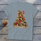 Maryland Faux Patchwork Christmas Tree Softstyle Tee