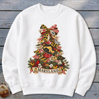 Maryland Faux Patchwork Christmas Tree Sweatshirt