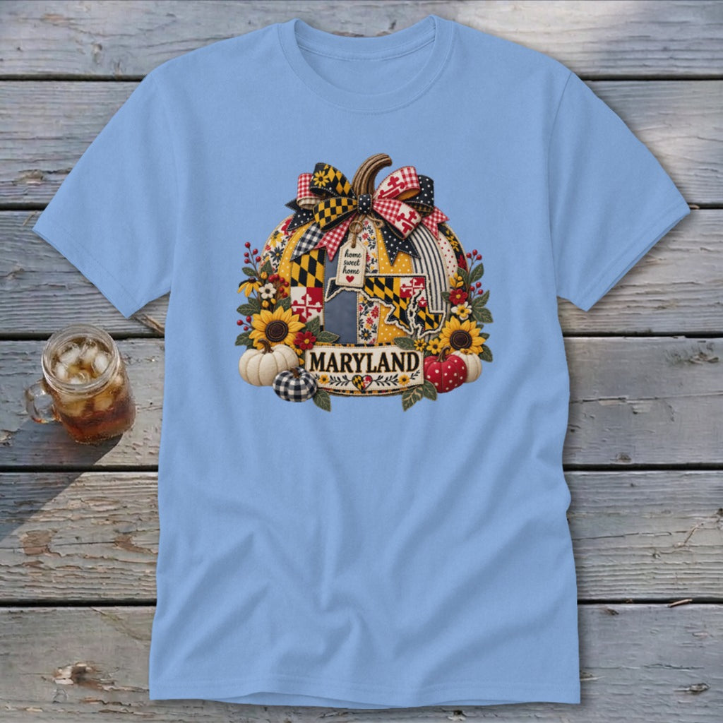 Maryland Faux Patchwork Pumpkin Classic Tee