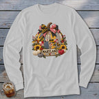 Maryland Faux Patchwork Pumpkin Long Sleeve Tee