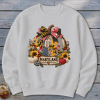 Maryland Faux Patchwork Pumpkin Sweatshirt