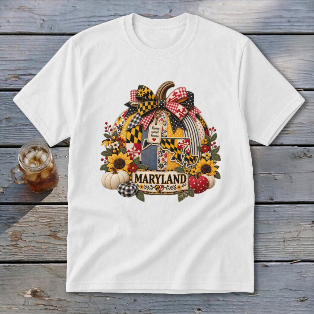 Maryland Faux Patchwork Pumpkin Youth Tee