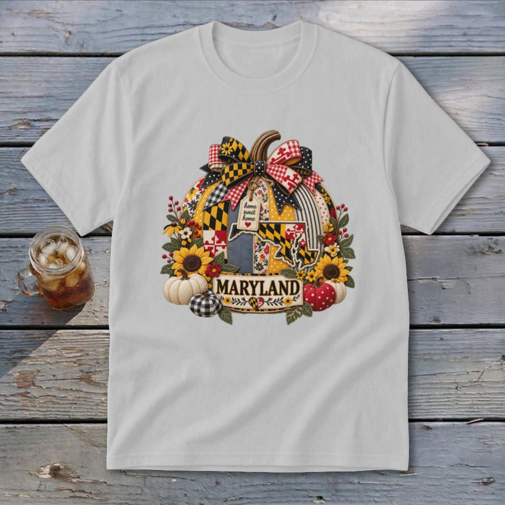 Maryland Faux Patchwork Pumpkin Youth Tee