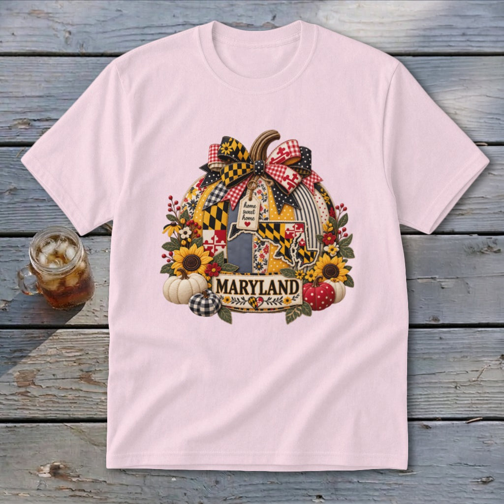 Maryland Faux Patchwork Pumpkin Youth Tee