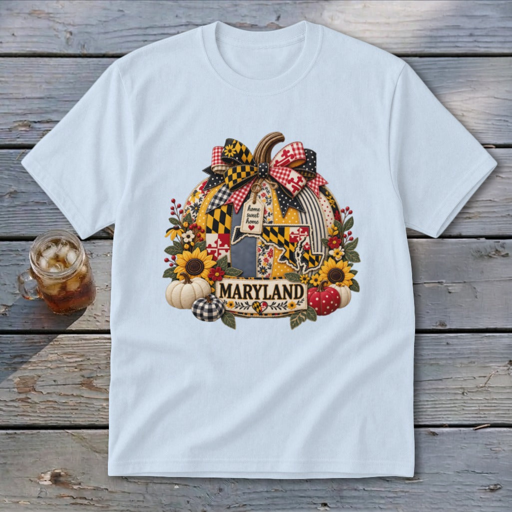Maryland Faux Patchwork Pumpkin Youth Tee