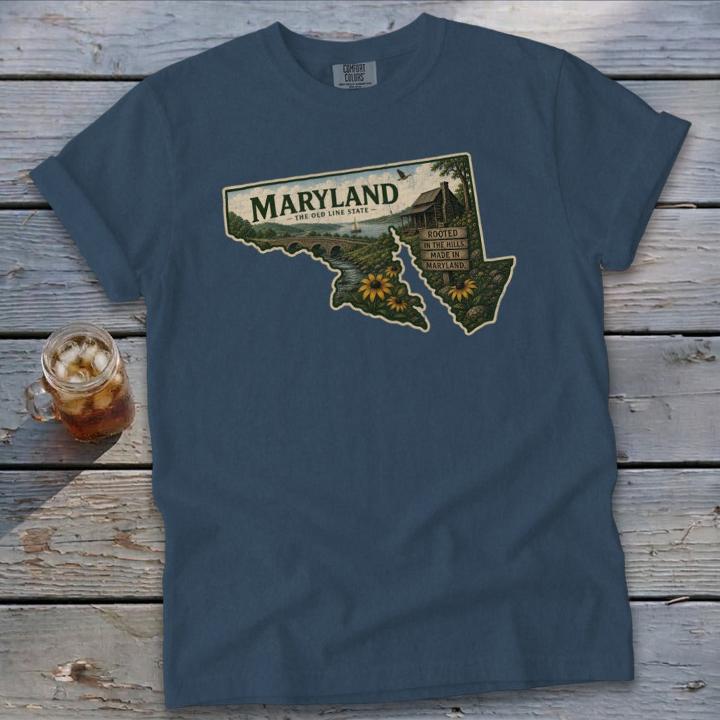 Maryland Homeplace Scene Signature Tee