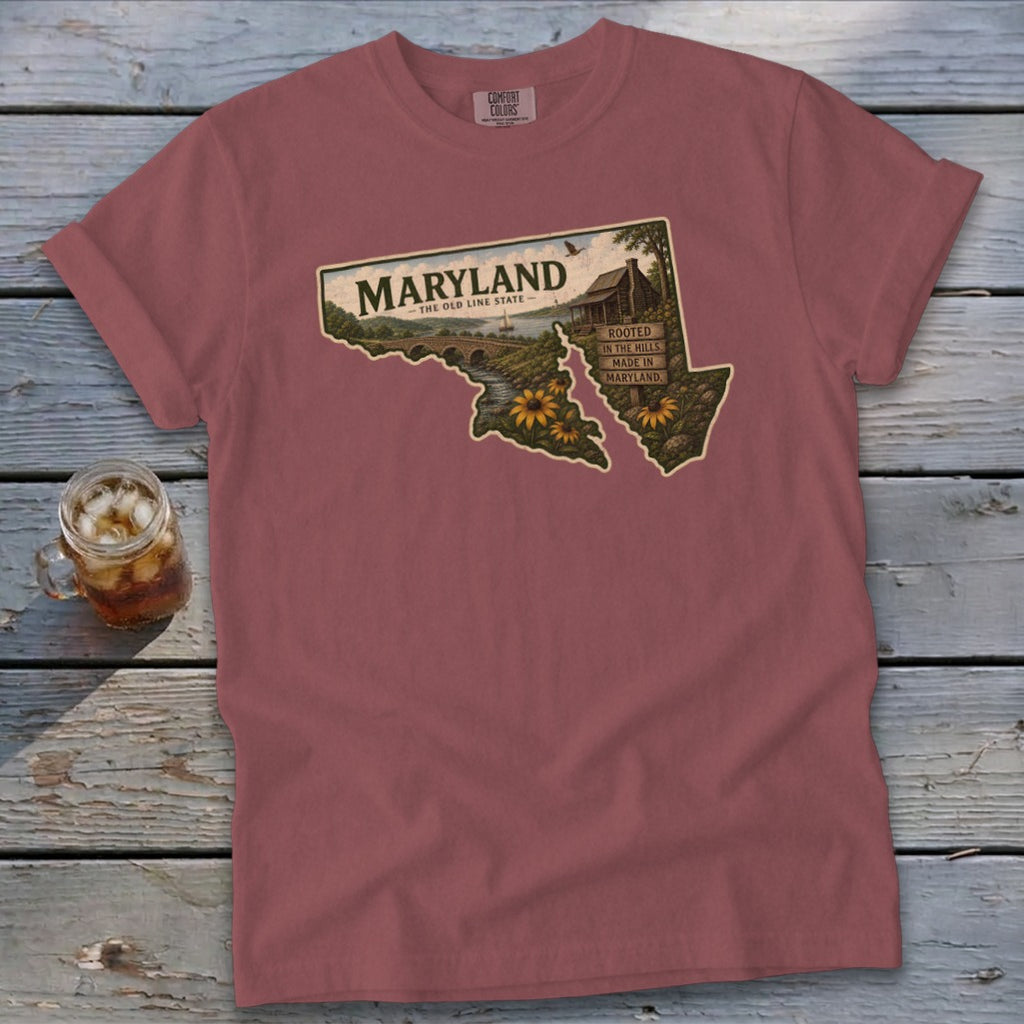 Maryland Homeplace Scene Signature Tee