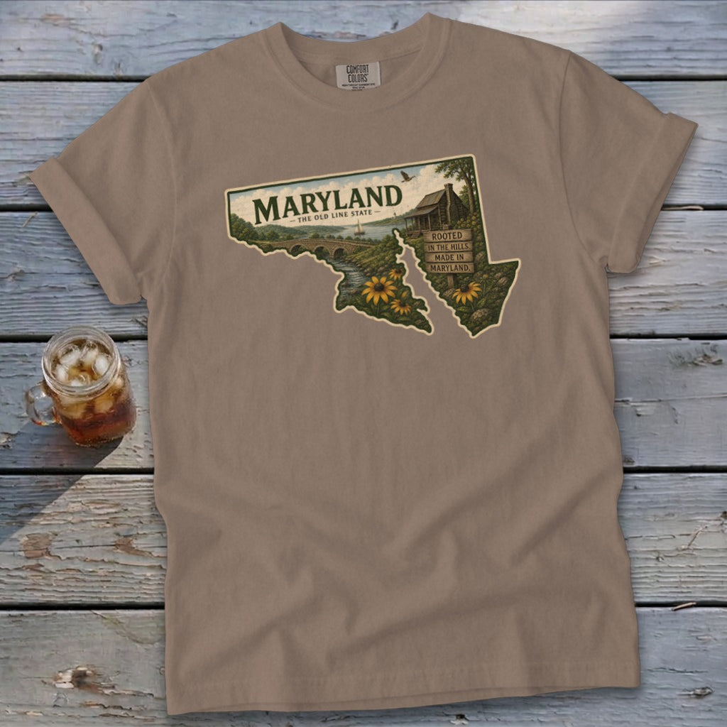 Maryland Homeplace Scene Signature Tee